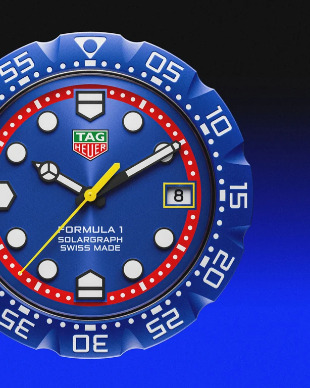 TAG Heuer Formula 1 Solargraph x Oracle Red Bull Racing ฉลองครบ 10 ปีแห่งความร่วมมือ ตัวเรือนสตีล 38 มม. ขอบ TH-Polylight