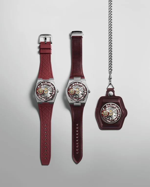 Tissot PRX Skeleton Damian Lillard Special Edition พลิกโฉมสู่นาฬิกาไขลานแปลงร่างเป็น Pocket Watch ได้ Tissot PRX Skeleton Damian Lillard สายยาง สายหนัง และนาฬิกาพก