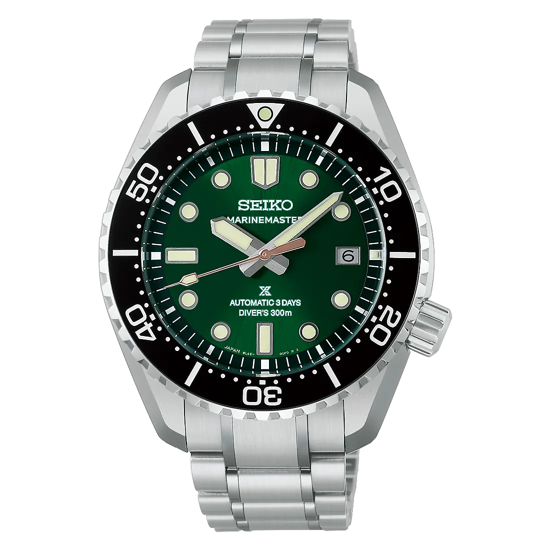 Seiko Prospex Marinemaster 1968 Heritage Save the Ocean Limited Edition HBF003J นำป่าชายเลนสู่หน้าปัดสุดสวย Seiko HBF003J หน้าปัดเขียว ขอบตัวเรือนเซรามิกสีดำ